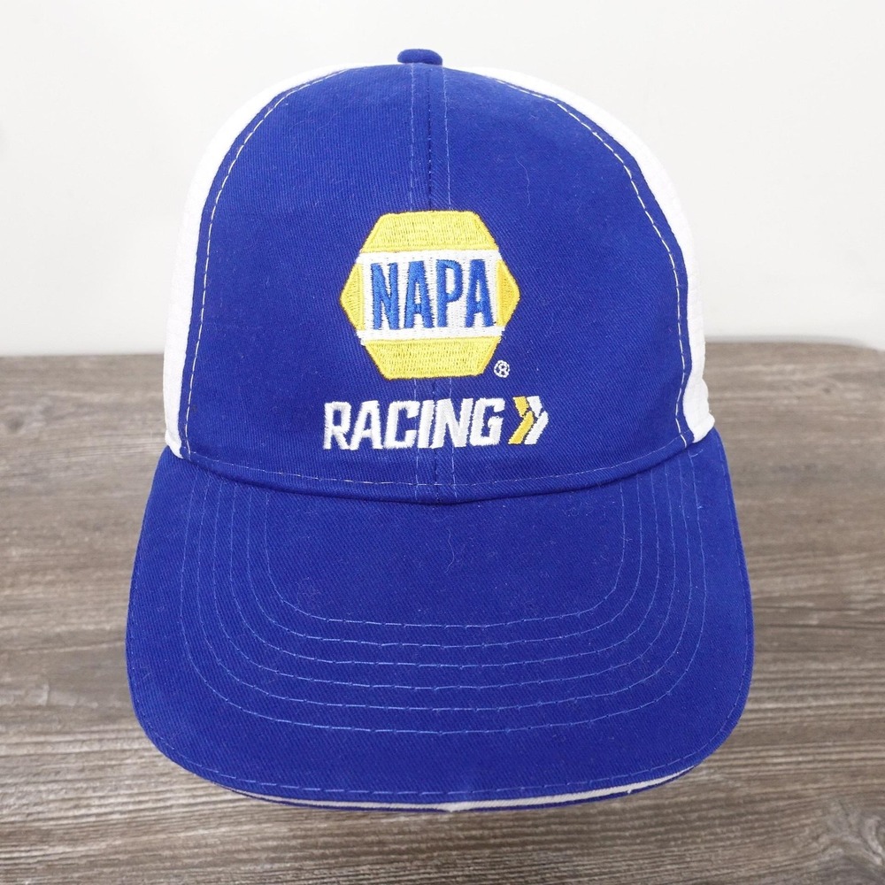 NAPA Hat Cap Strap Back One Size Blue Racing 9 Adjustable Motorsport Mens
